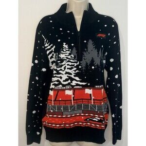 Formula 1 Christmas 1/4 Zip Jumper Size XS EUC!!